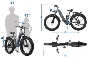 hiboy ex7 electric bike dimensions