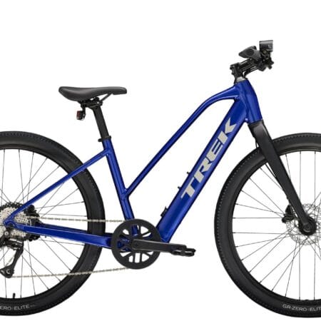 2026 Trek Dual Sport+ 2 Mid-Step LT Electric Bike In Hex Blue