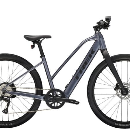 2026 Trek Dual Sport+ 2 Mid-Step LT Electric Bike In Galactic Grey