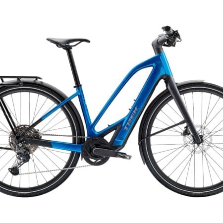 2026 Trek FX+ 7 Mid-step Electric Bike In Alpine Blue Gloss