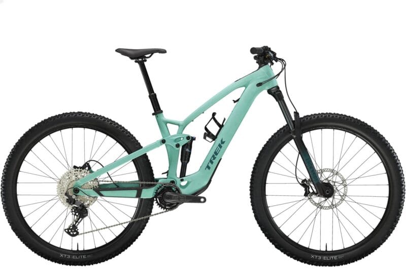 2026 Trek Fuel EXe 5 Electric Full Suspension Mountain Bike In Matte Blue Sage