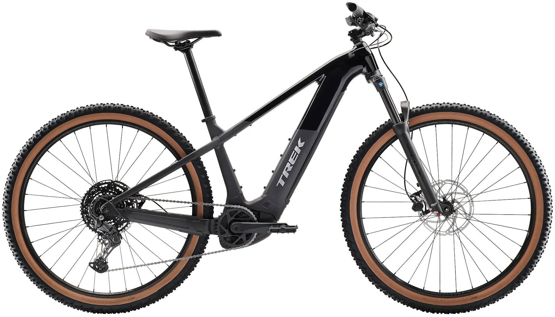 2026 Trek Powerfly+ 4 Gen 5 600Wh Electric Hardtail Mountain Bike In Gloss Dark Star & Matte Dark Web