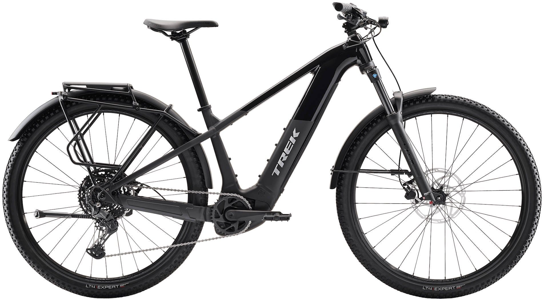 2026 Trek Powerfly+ 4 Equipped Gen 5 600Wh Electric Hardtail Mountain Bike In Gloss Dark Star & Matte Dark Web