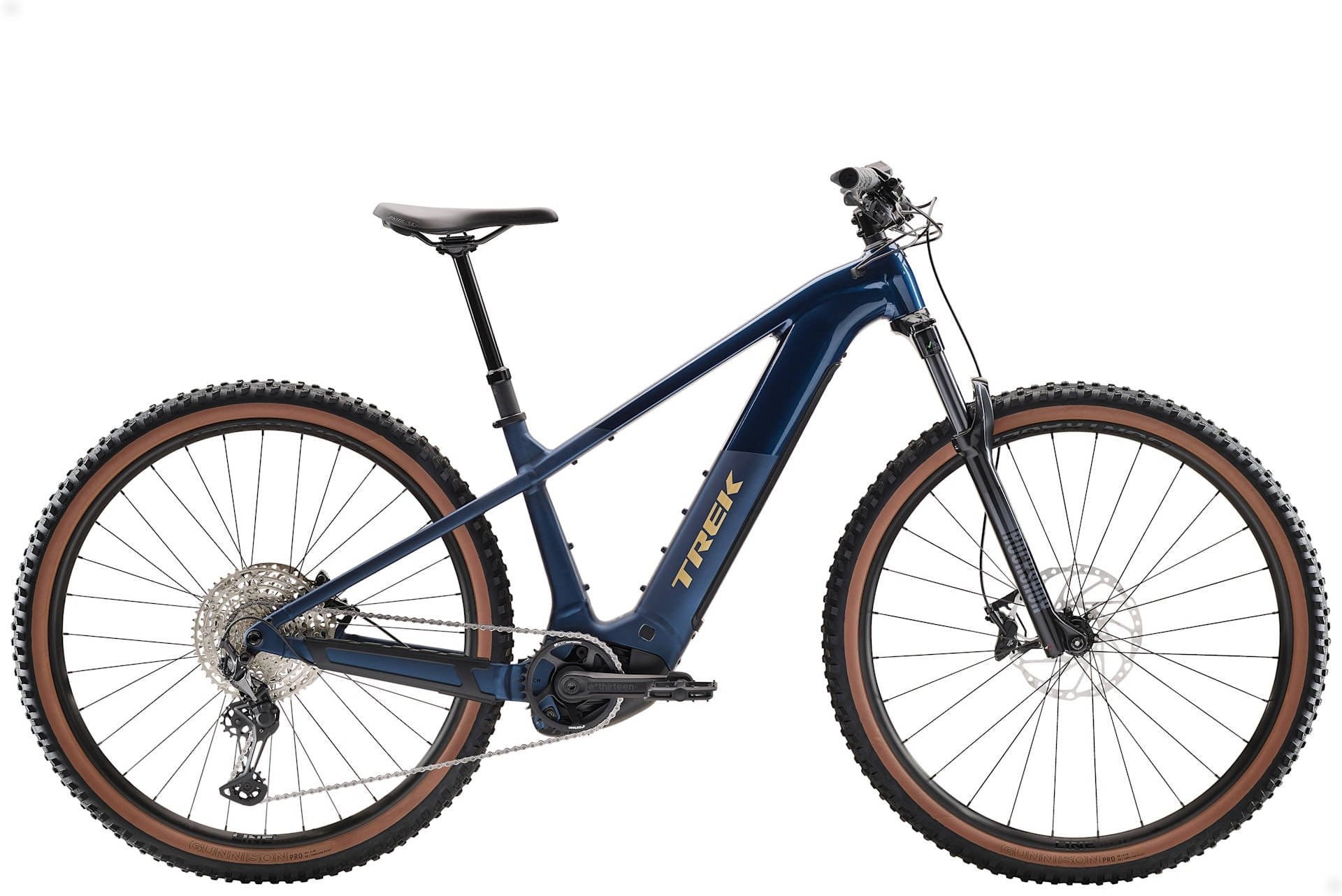 2026 Trek Powerfly+ 6 Gen 5 800Wh Electric Hardtail Mountain Bike In Matte/Gloss Mulsanne Blue