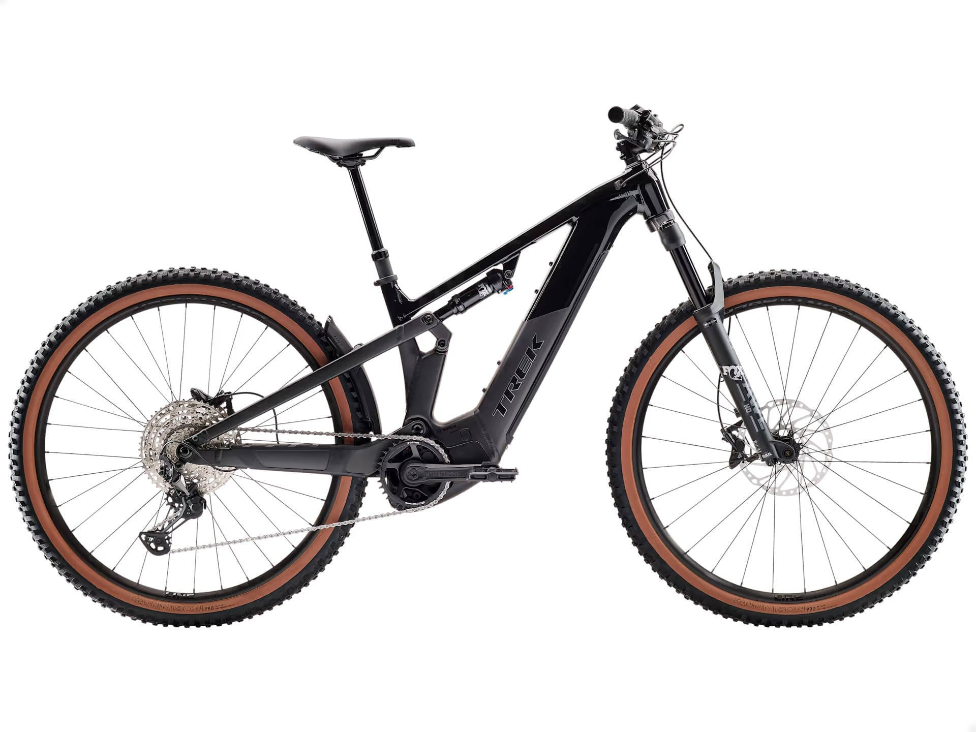 2026 Trek Powerfly FS+ 6 Gen 4 800Wh Electric Full Suspension MTB In Gloss Dark Star & Matte Dark Web