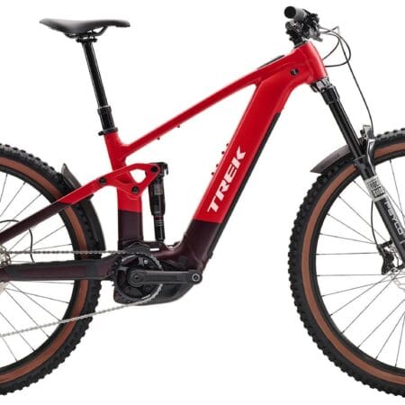 2026 Trek Rail+ 5 Gen 5 Electric Full Suspension Mountain Bike In Viper Red