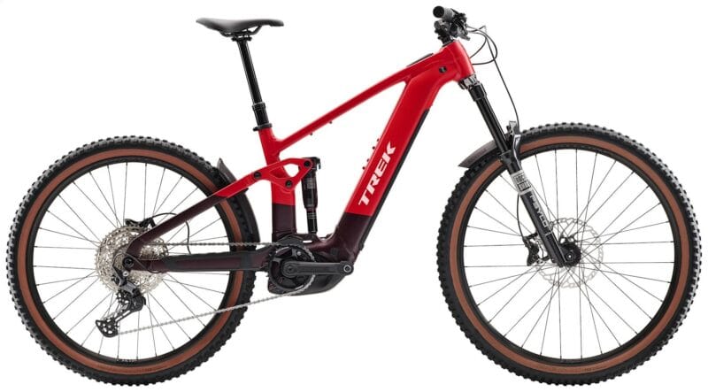 2026 Trek Rail+ 5 Gen 5 Electric Full Suspension Mountain Bike In Viper Red