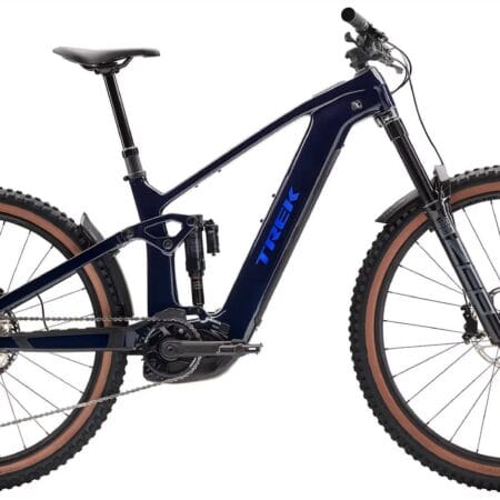 2026 Trek Rail+ 9.7 Gen 5 800Wh Electric Full Suspension Carbon MTB In Navy Smoke