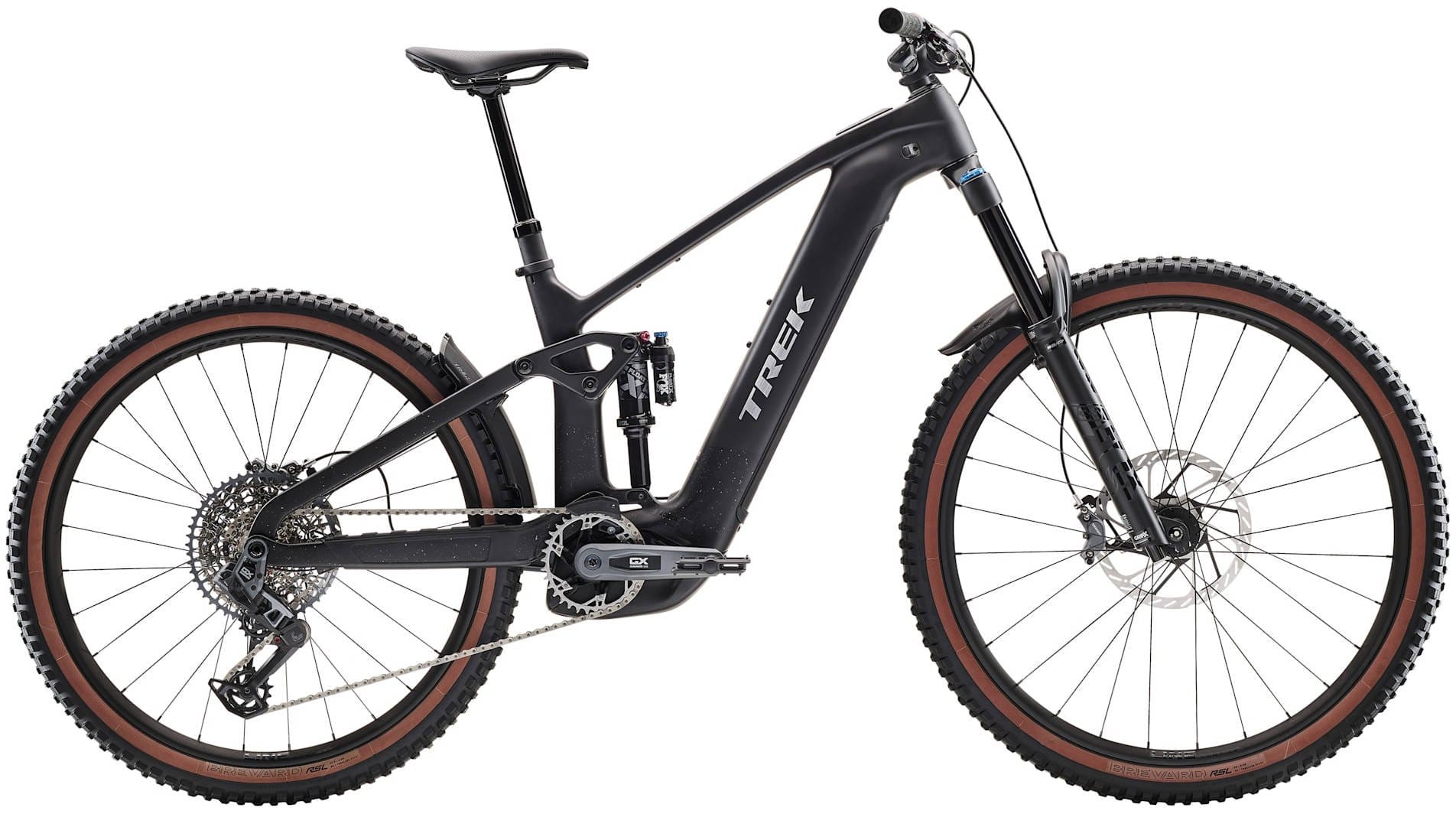 2026 Trek Rail+ 9.8 GX AXS T-Type Gen 5 800Wh Electric Full Suspension Carbon MTB In Deep Smoke