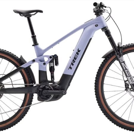 2026 Trek Rail+ 9.8 XT Gen 5 800Wh Electric Full Suspension Carbon MTB In Lavender Haze