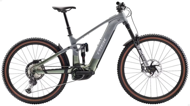 2026 Trek Rail+ 9.8 XT Gen 5 800Wh Electric Full Suspension Carbon MTB In Slate