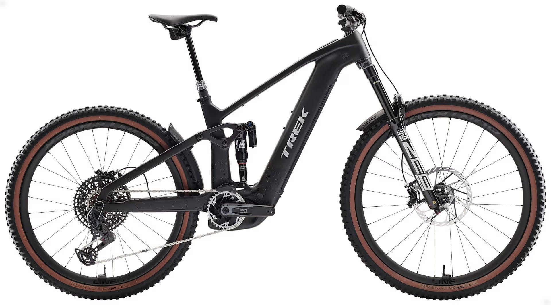 2026 Trek Rail+ 9.9 X0 AXS T-Type Gen 5 800Wh Electric Full Suspension Carbon MTB In Deep Smoke