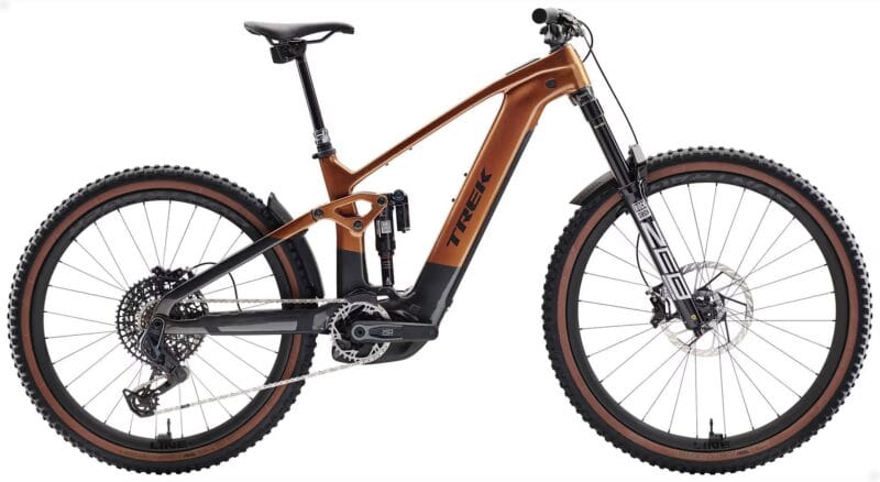 2026 Trek Rail+ 9.9 X0 AXS T-Type Gen 5 800Wh Electric Full Suspension Carbon MTB In Pennyflake