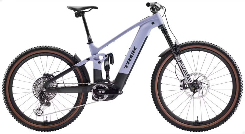 2026 Trek Rail+ 9.9 XX AXS T-Type Gen 5 800Wh Electric Full Suspension Carbon MTB In Lavender Haze