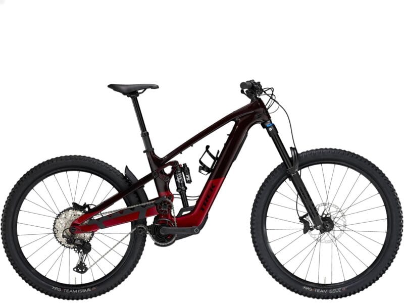 2026 Trek Slash+ 9.7 SLX/XT High Pivot Electric Full Suspension Mountain Bike In Red Smoke