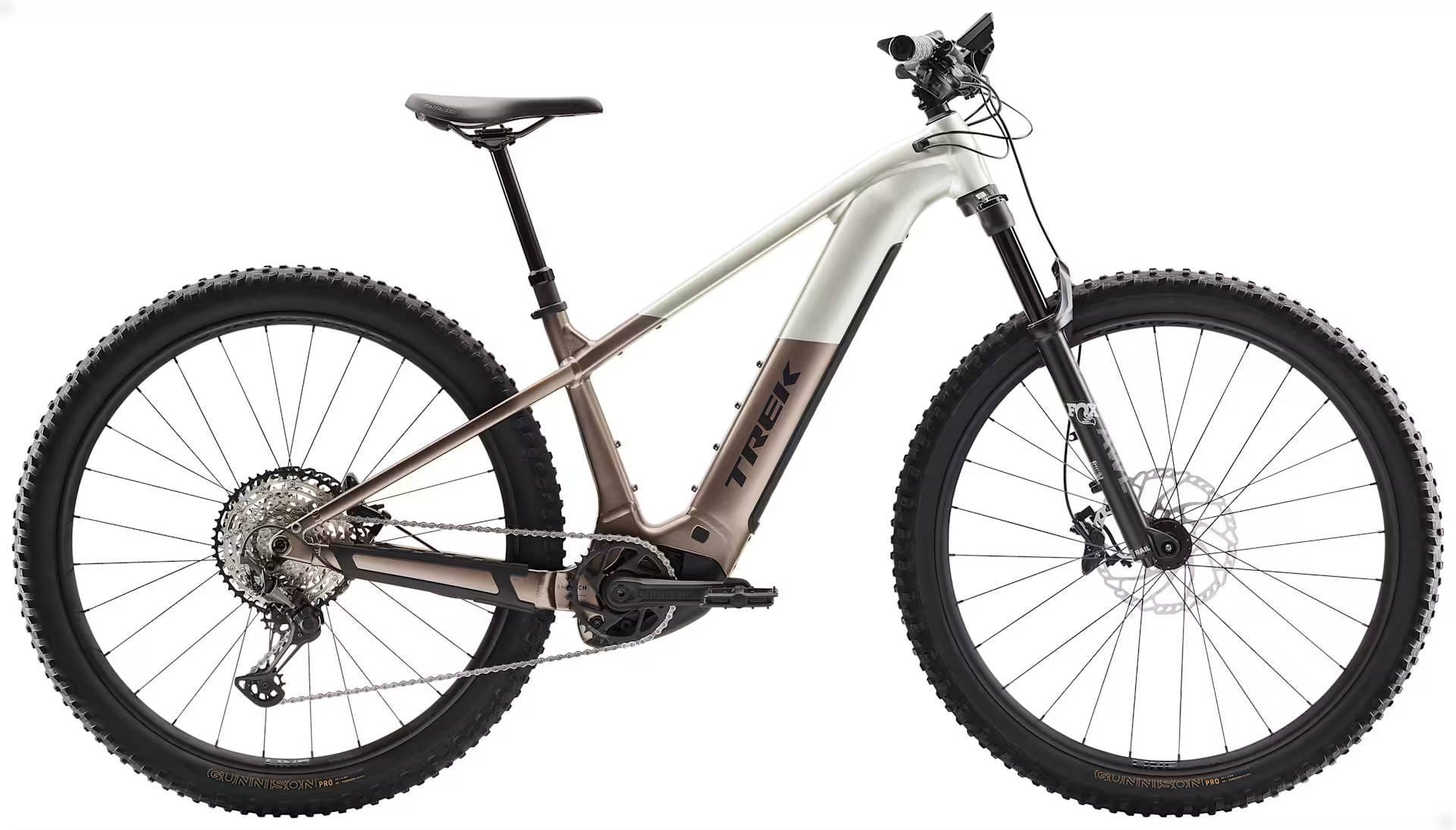 2026 Trek Powerfly+ 8 Gen 5 800Wh Electric Hardtail Mountain Bike In Satin Lunar Silver & Bronze Age